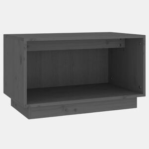 Móvel de TV - Modulo de TV - Armário de TV 60x35x35 cm madeira de pinho maciça cinza
