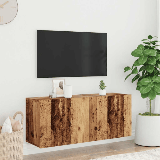 Móvel de parede para TV - Armário de TV 100x30x41 cm madeira velha