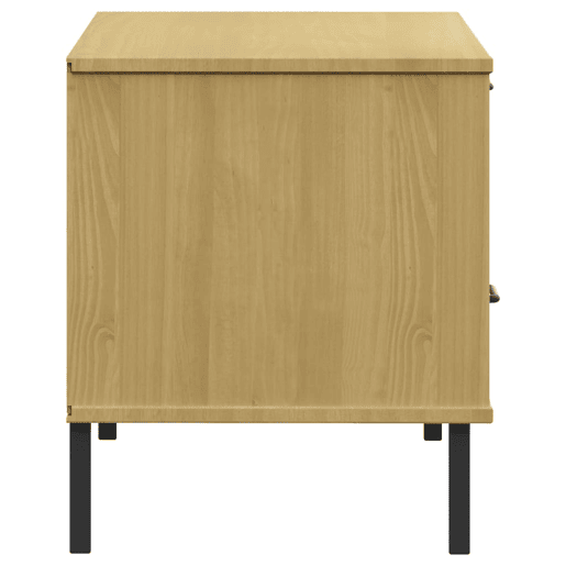 Móvel de TV - Modulo de TV - Armário de TV c pernas de metal pinho maciço OSLO castanho