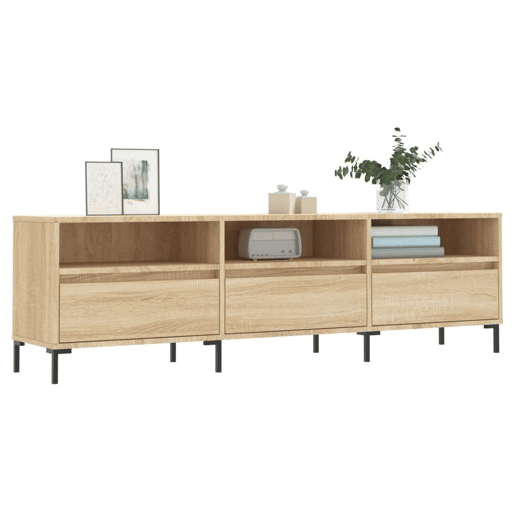 Móvel de TV - Modulo de TV - Armário de TV 150x30x44,5 cm derivados de madeira carvalho sonoma