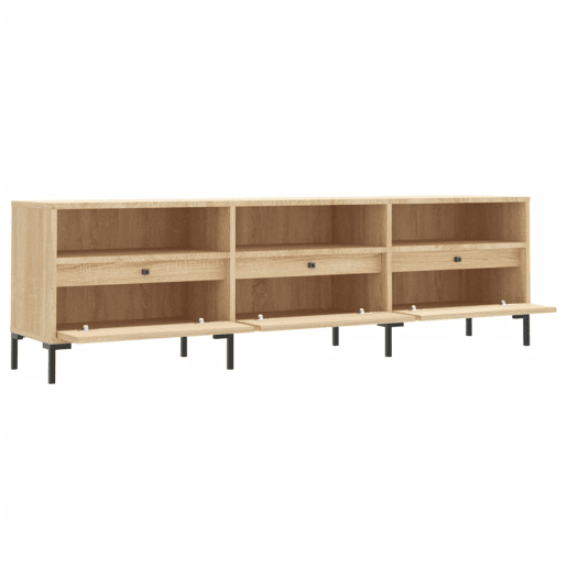Móvel de TV - Modulo de TV - Armário de TV 150x30x44,5 cm derivados de madeira carvalho sonoma