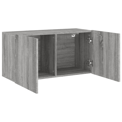 Móvel de parede para TV - Armário de TV 80x30x41 cm cinzento sonoma