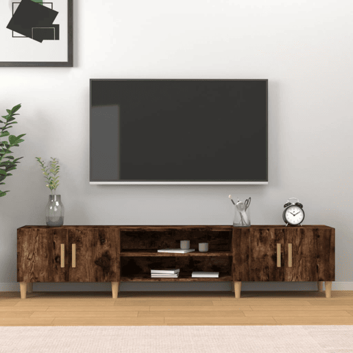 Móvel de TV - Modulo de TV - Armário de TV 180x31,5x40 cm derivados de madeira carvalho fumado