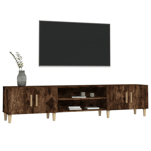 Móvel de TV - Modulo de TV - Armário de TV 180x31,5x40 cm derivados de madeira carvalho fumado