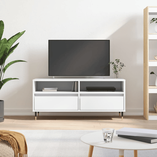 Móvel de TV - Modulo de TV - Armário de TV 100x34,5x44,5 cm derivados de madeira branco