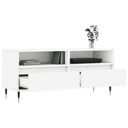 Móvel de TV - Modulo de TV - Armário de TV 100x34,5x44,5 cm derivados de madeira branco