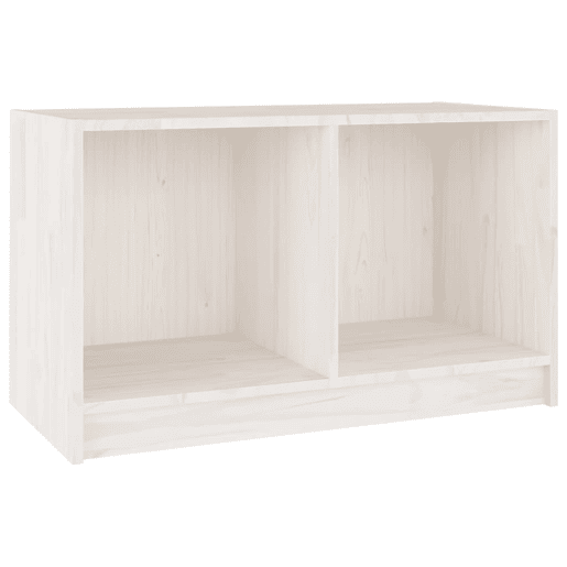 Móvel de TV - Modulo de TV - Armário de TV 70x33x42 cm madeira de pinho maciça branco