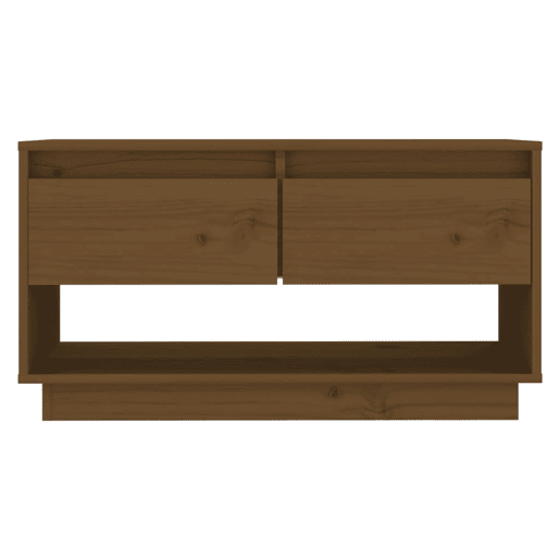 Móvel de TV - Modulo de TV - Armário de TV 74x34x40 cm madeira de pinho maciça castanho mel