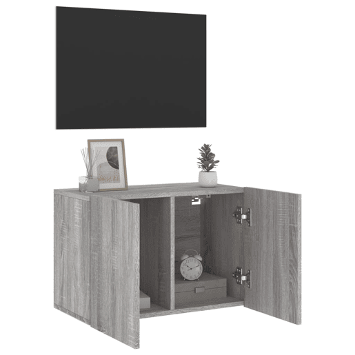 Móvel de parede para TV - Armário de TV 60x30x41 cm cinzento sonoma