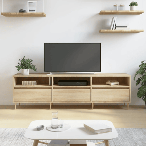 Móvel de TV - Modulo de TV - Armário de TV 150x30x44,5 cm derivados de madeira carvalho sonoma