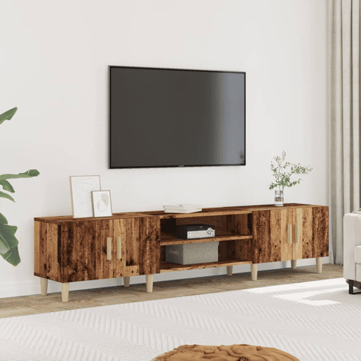 Móvel de TV - Modulo de TV - Armário de TV 180x31,5x40 cm derivados de madeira madeira velha