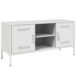 Móvel de TV - Modulo de TV - Armário de TV 100,5x39x50,5 cm aço branco