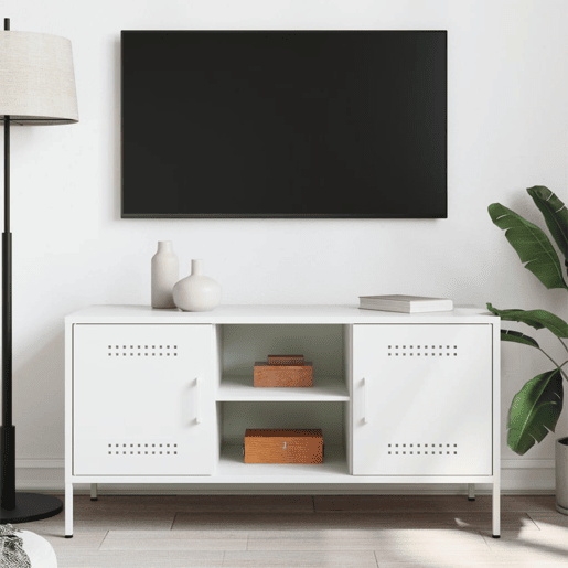 Móvel de TV - Modulo de TV - Armário de TV 100,5x39x50,5 cm aço branco