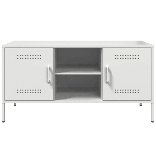 Móvel de TV - Modulo de TV - Armário de TV 100,5x39x50,5 cm aço branco