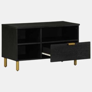 Móvel de TV - Modulo de TV - Armário de TV 80x33x46 cm derivados de madeira preto