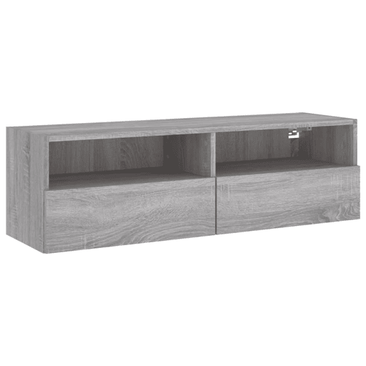Móveis parede TV - Armários de TV - Módulos de TV 100x30x30 cm derivados de madeira cinza sonoma