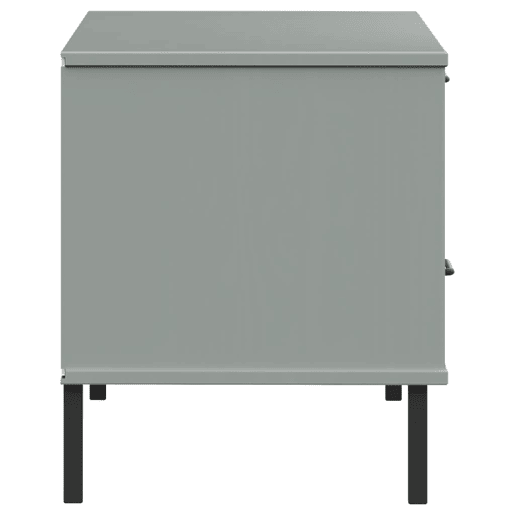Móvel de TV - Modulo de TV - Armário de TV c pernas de metal OSLO pinho maciço cinzento