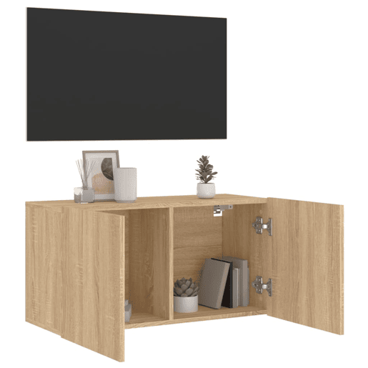 Móvel de parede para TV - Armário de TV 80x30x41 cm carvalho sonoma