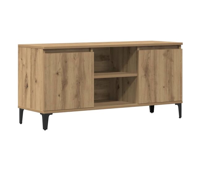 Mueble tv - mesa de tv madera de ingeniería roble artisan 102x35x50 cm