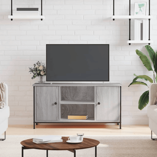 Móvel de TV - Modulo de TV - Armário de TV 100x40x50 cm derivados de madeira cinzento sonoma