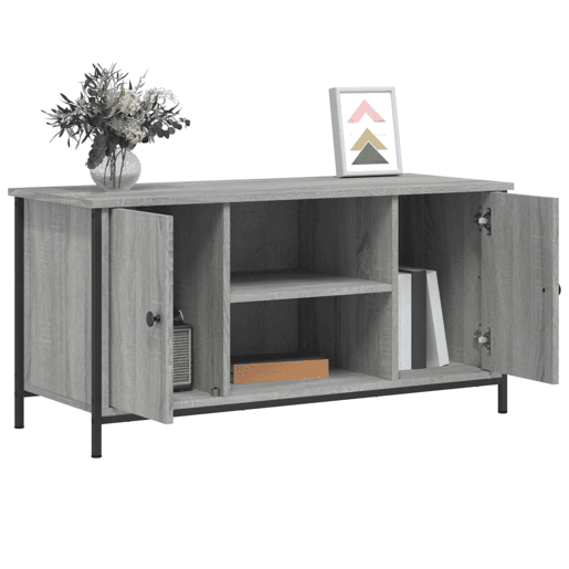 Móvel de TV - Modulo de TV - Armário de TV 100x40x50 cm derivados de madeira cinzento sonoma