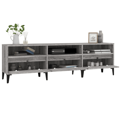 Móvel de TV - Modulo de TV - Armário de TV 150x30x44,5 cm derivados de madeira cinzento sonoma