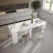 Mesa Consola extensible 222x90 Mesa Consola extensible 222x90 Blanco