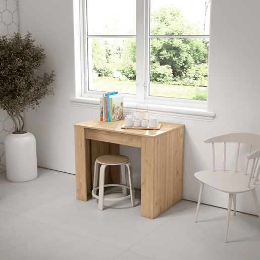 Mesa Consola ExtensÃvel, Cozinha, Sala de jantar, 222x90x77cm, Para 10 pessoas, Mesa de Jantar, Carvalho Mesa Consola ExtensÃvel, Cozinha, Sala de jantar, 222x90x77cm, Para 10 pessoas, Mesa de Jantar, Carvalho