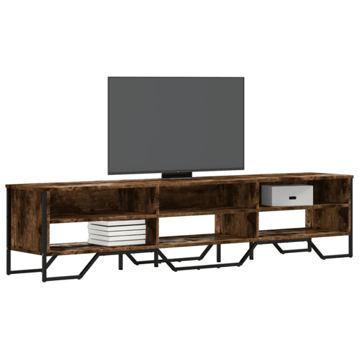 Móvel de TV - Modulo de TV - Armário de TV 180x34x41 cm derivados de madeira carvalho fumado