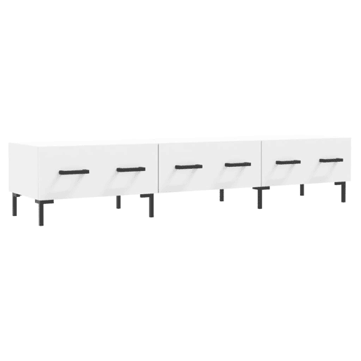 Móvel de TV - Modulo de TV - Armário de TV 150x36x30 cm derivados de madeira branco