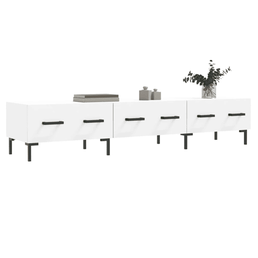 Móvel de TV - Modulo de TV - Armário de TV 150x36x30 cm derivados de madeira branco