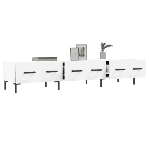 Móvel de TV - Modulo de TV - Armário de TV 150x36x30 cm derivados de madeira branco