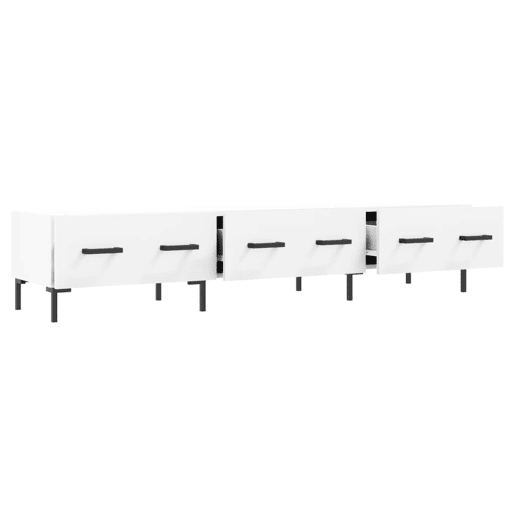 Móvel de TV - Modulo de TV - Armário de TV 150x36x30 cm derivados de madeira branco