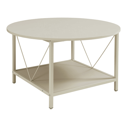 Mesa de centro Filem Ø80x46 cm cor de areia en.casa