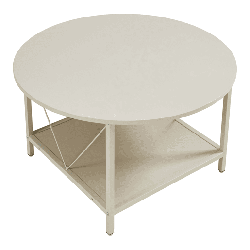Mesa de centro Filem Ø80x46 cm cor de areia en.casa