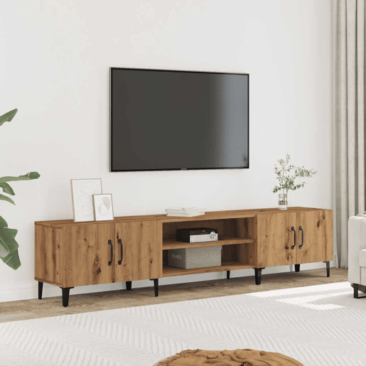 Móvel de TV - Modulo de TV - Armário de TV 180x31,5x40 cm derivados madeira carvalho artisiano