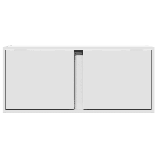 Móvel de parede para TV - Armário de TV com luzes LED 80x31x35 cm branco