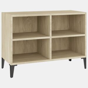 Móvel de TV - Modulo de TV - Armário de TV com pernas em metal 69,5x30x50 cm carvalho sonoma