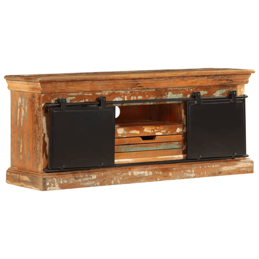 Móvel de TV - Modulo de TV - Armário de TV 110x30x45 cm madeira recuperada maciça
