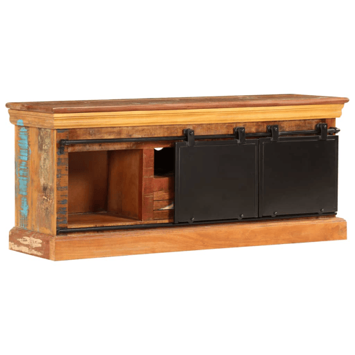 Móvel de TV - Modulo de TV - Armário de TV 110x30x45 cm madeira recuperada maciça