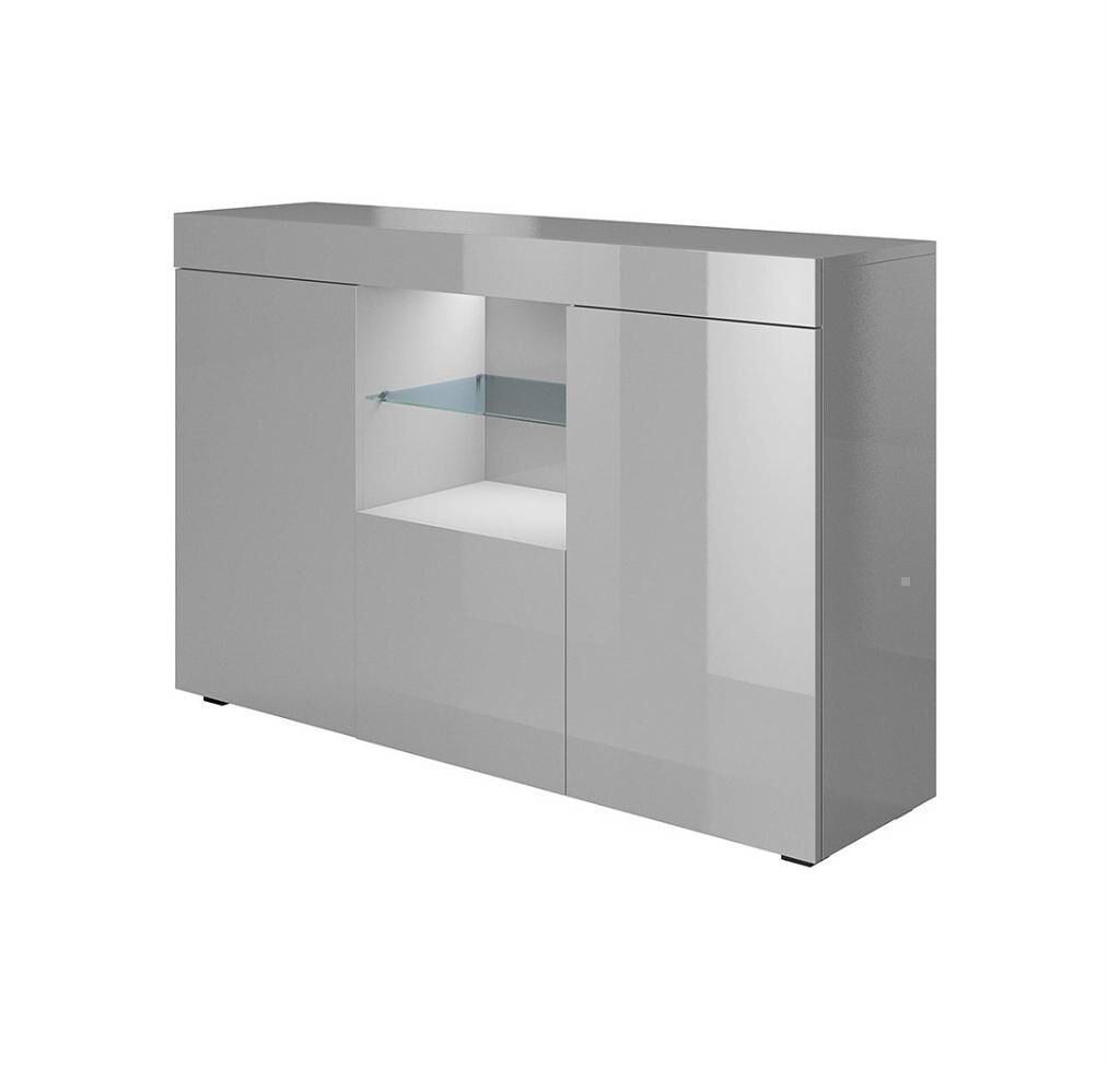 Aparador Salón comedor 3 puertas LED Sefora Muebles Bonitos 135 Gris