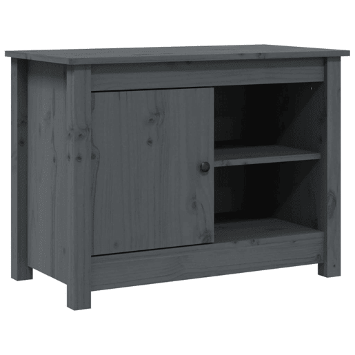 Móvel de TV - Modulo de TV - Armário de TV 70x36,5x52 cm madeira de pinho maciça cinza