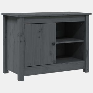 Móvel de TV - Modulo de TV - Armário de TV 70x36,5x52 cm madeira de pinho maciça cinza