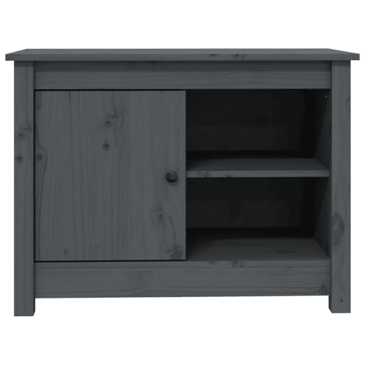 Móvel de TV - Modulo de TV - Armário de TV 70x36,5x52 cm madeira de pinho maciça cinza