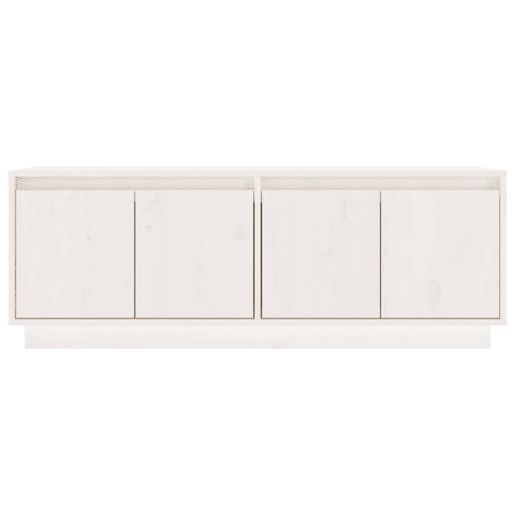 Móvel de TV - Modulo de TV - Armário de TV 110x34x40 cm madeira de pinho maciça branco