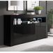 Aparador Salón comedor 3 puertas LED Aker Muebles Bonitos 155 Aparador Salón comedor 3 puertas LED Aker Muebles Bonitos 155 Negro