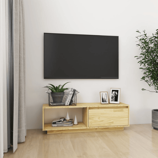 Móvel de TV - Modulo de TV - Armário de TV 110x30x33,5 cm madeira de pinho maciça