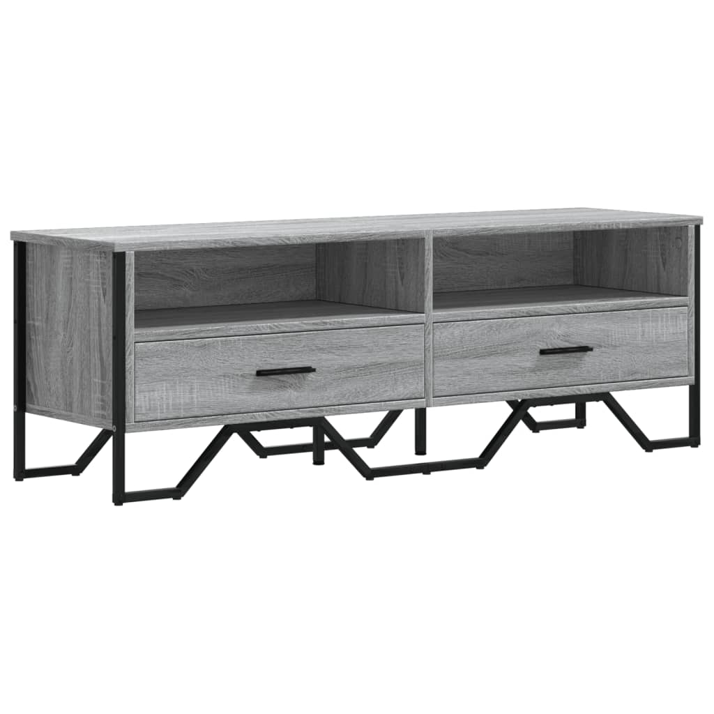 Mueble tv - mesa de tv madera de ingeniería gris sonoma 122x34x41 cm