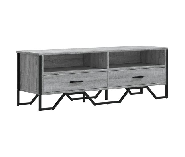 Mueble tv - mesa de tv madera de ingeniería gris sonoma 122x34x41 cm