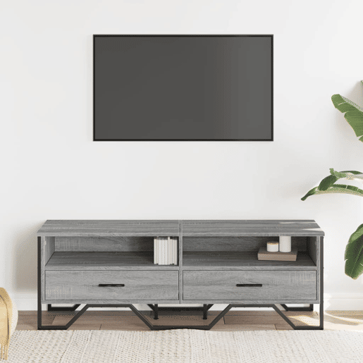 Móvel de TV - Modulo de TV - Armário de TV 122x34x41 cm derivados de madeira cinzento sonoma